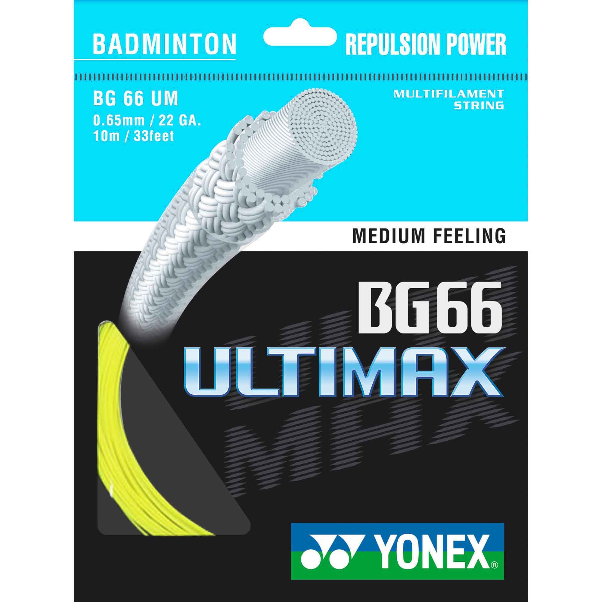 YONEX BG66 ULTIMAX イエロー 200m２個 Amazon | ヨネックス(YONEX) BG 66 Ultimax バドミントンストリング